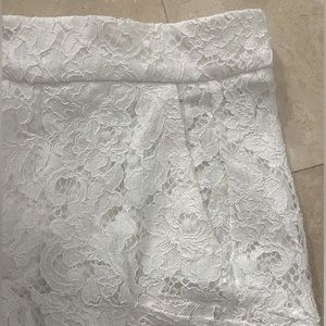 Zara white lace pants